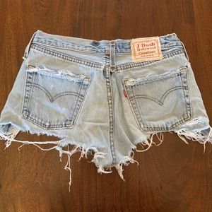 J Bush Hollywood Levi cutoff shorts